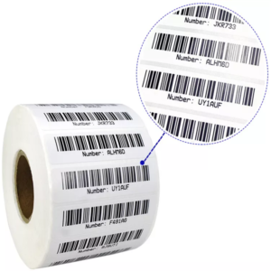 Papel térmico y etiquetas / Papel Etiquetas Térmico Directo – 1 rollo 80x80mm 1 colum – mil etiqueta
